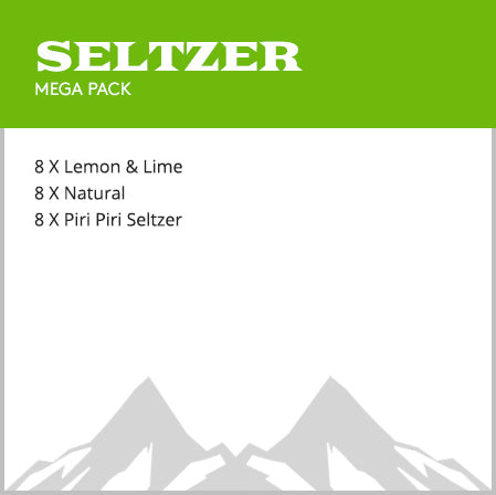 Seltzer Mega Pack - ( 3.7% Alc.  70 Calories, No added Sugar ) - Price Promotion